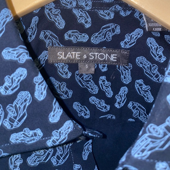 Slate and Stone Blue Collar Shirt - Picture 6 of 7